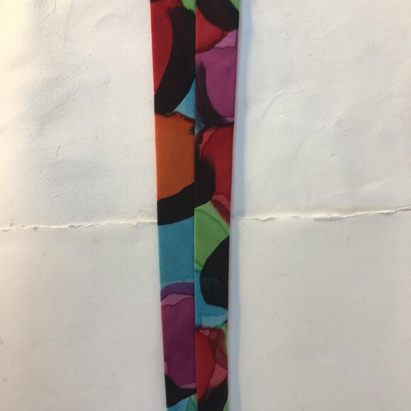 Barb Maria Handpainted Silk Tie Vintage Rainbow Tie Dye Abstract Multicolour - Picture 12 of 14